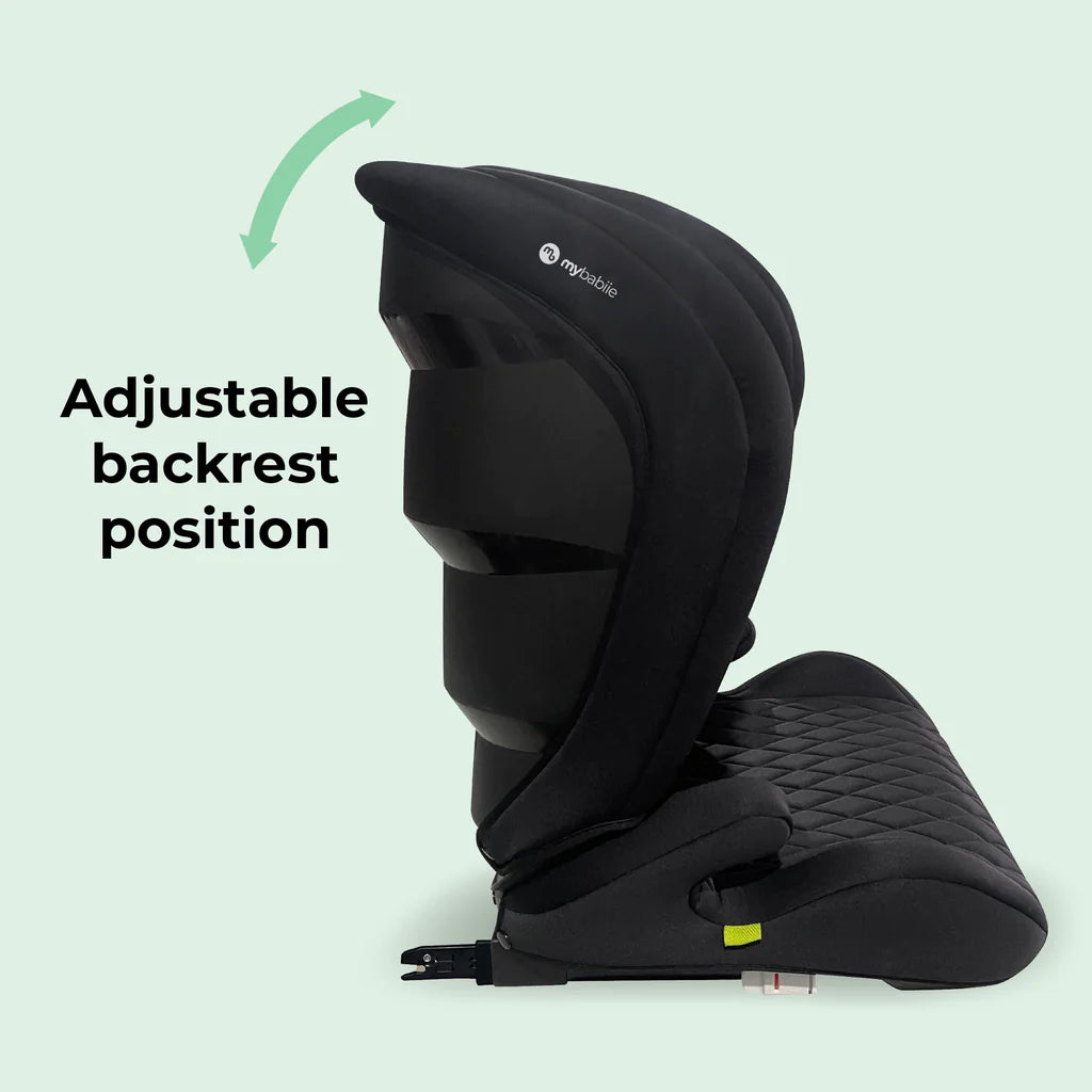 My Babiie MBCS23 i-Size (100-150cm) High Back Booster Car Seat - Billie Faiers Quilted Black