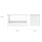 Cuddleco Clara 3pc Set- White & Ash