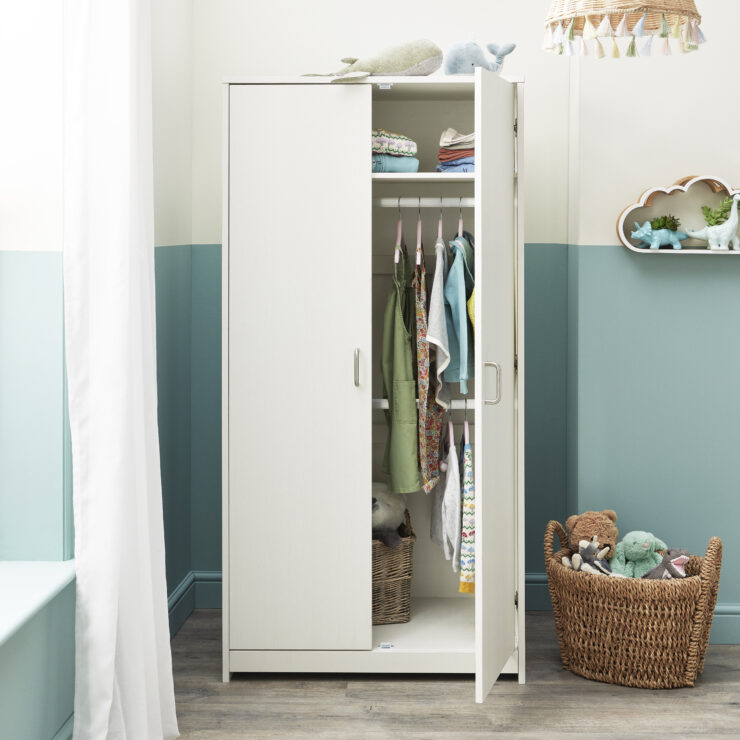 Caro Wardrobe - White Wash