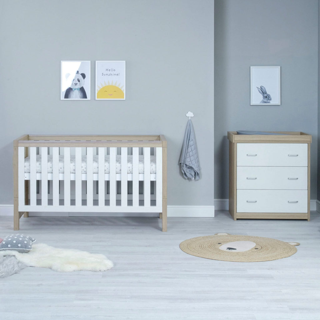 Luno 2 Piece Room Set - Oak White