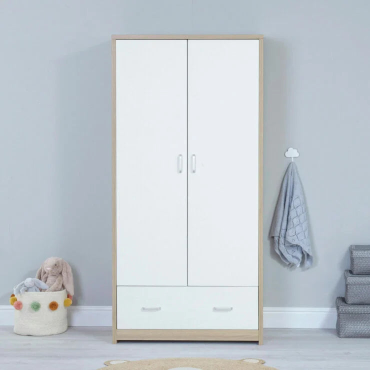 Luno 3pc with Drawer- Oak White