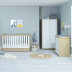 Luno 3pc with Drawer- Oak White