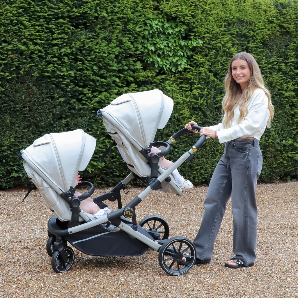 MB33 Tandem Pushchair with Infant Carrier - Ivory