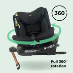 My Babiie MBCSSPIN i-Size (40-150cm) Spin Car Seat - Billie Faiers Quilted Black