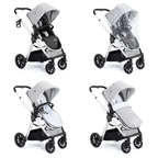 MeMore V2 Pram Pushchair - Silver Grey