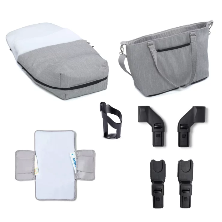 MeMore V2 Pram Pushchair - Silver Grey