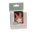Ziggle Silicone Teether Ball Pink
