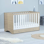 Veni 2 Piece Nursery Furniture Set with Drawer – Oak White