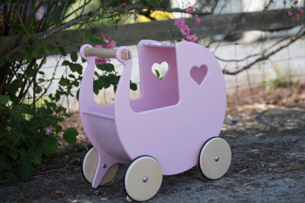 Moover Classic Dolls Pram- Light Pink