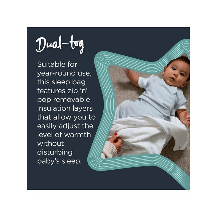 TOMMEE TIPPEE Sleep Bag, Multi Tog 18-36m 2.5 tog + 1.0 tog