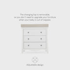 Cuddleco Clara 3pc Set- White & Ash