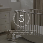 Cuddleco Clara 2 Pc Nursery Set- Cashmere & Ash