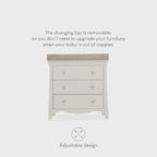 Cuddleco Clara 2 Pc Nursery Set- Cashmere & Ash