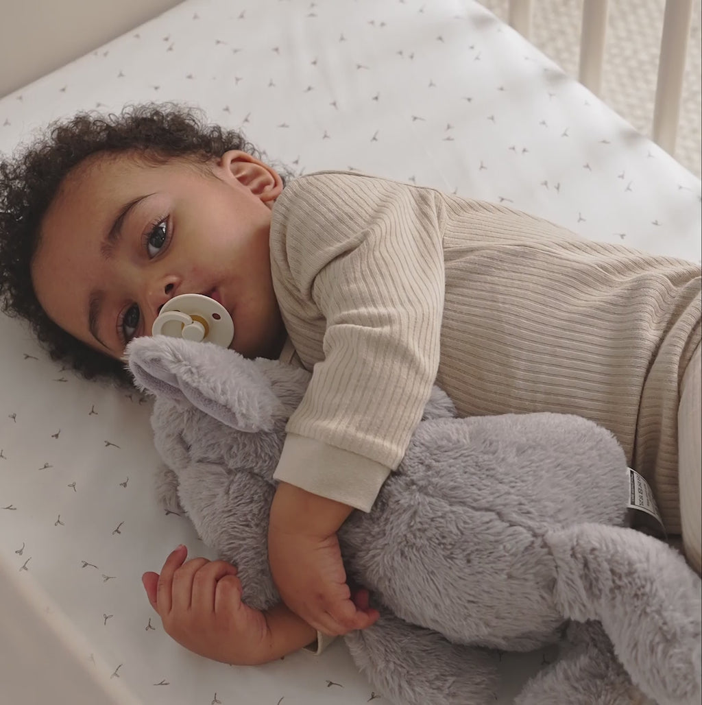 Cuddleco Clara 2 Pc Nursery Set- Cashmere & Ash