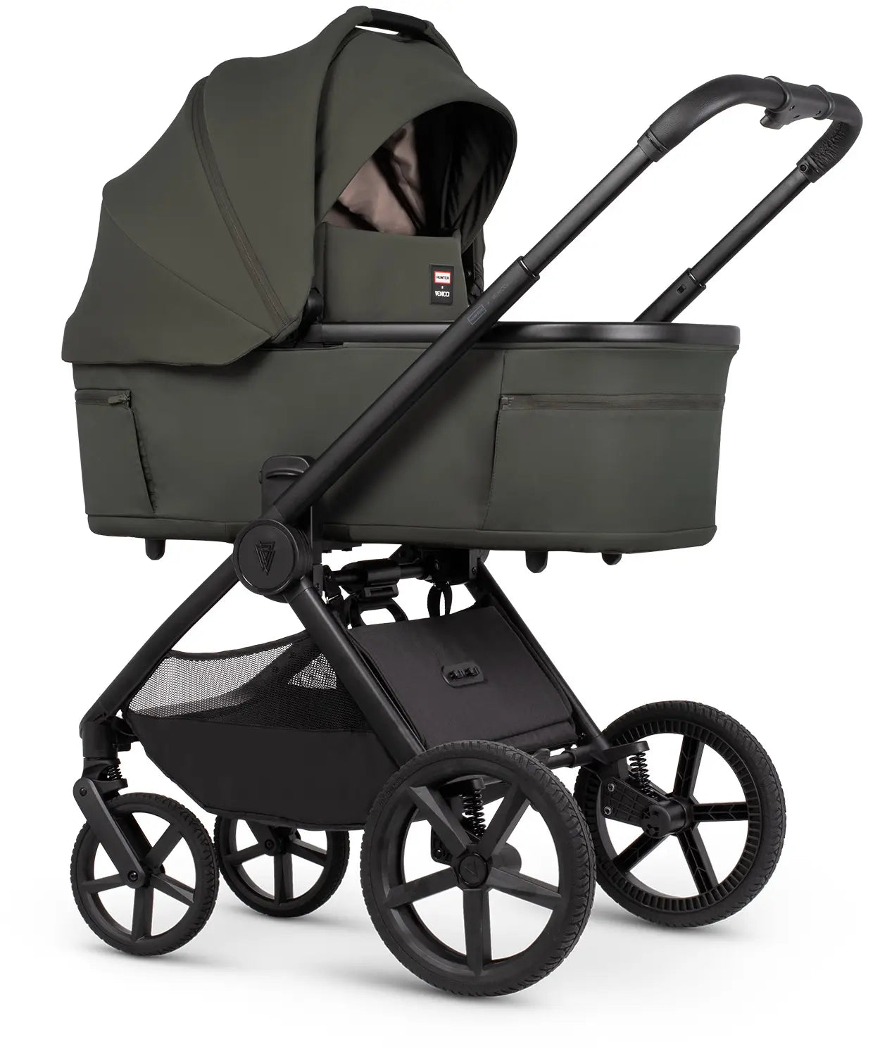Hunter x Venicci Upline 3 Dark Olive Pram Comfort Bundle (3 in 1)