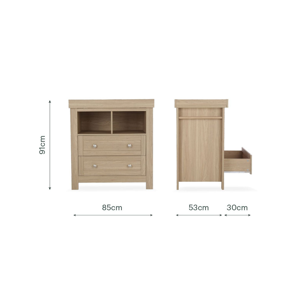 Burford Dresser Changer - Oak
