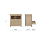 Burford Dresser Changer - Oak