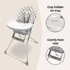 My Babiie Compact Highchair- Elephant's