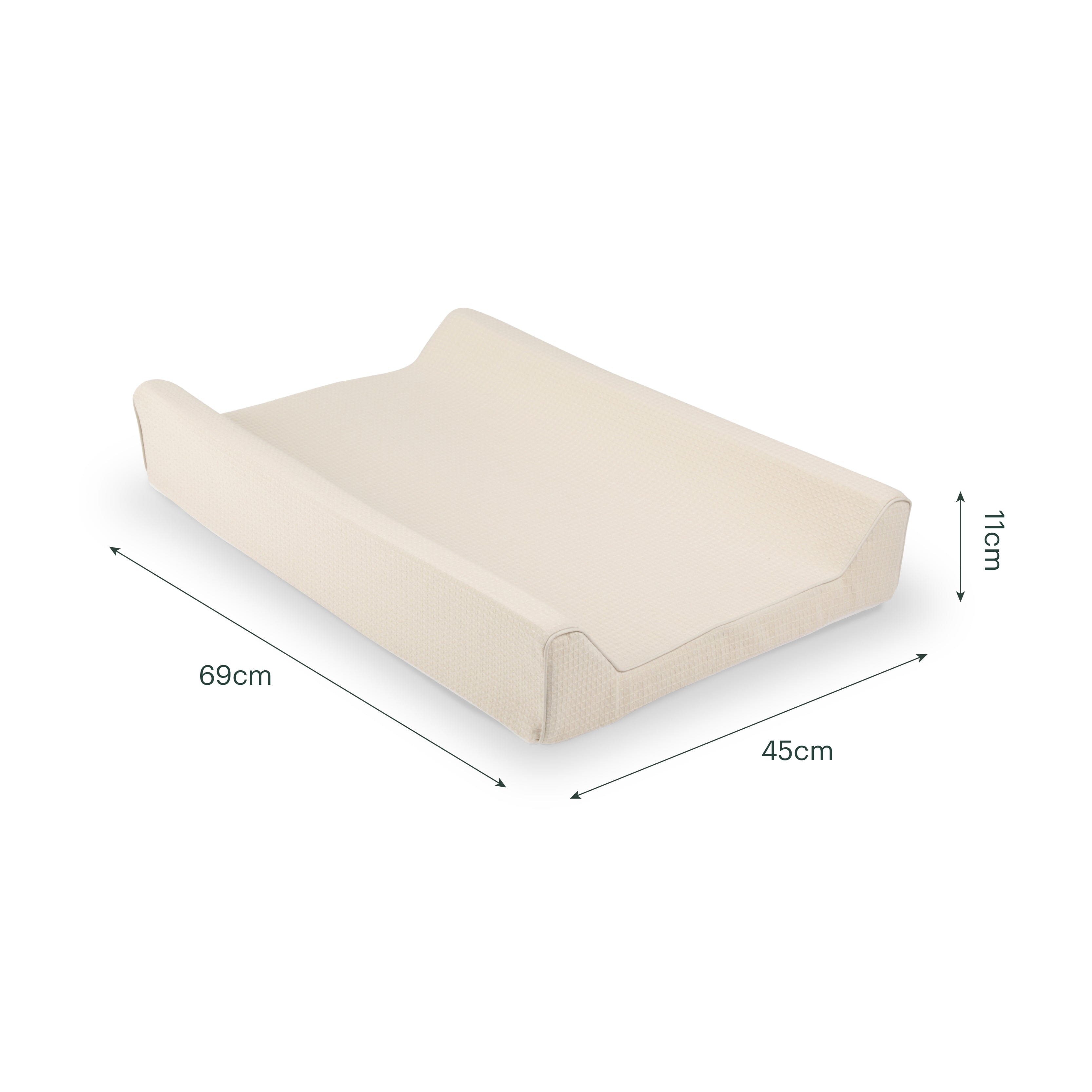 Wedge Changing Mat - Cashmere Waffle