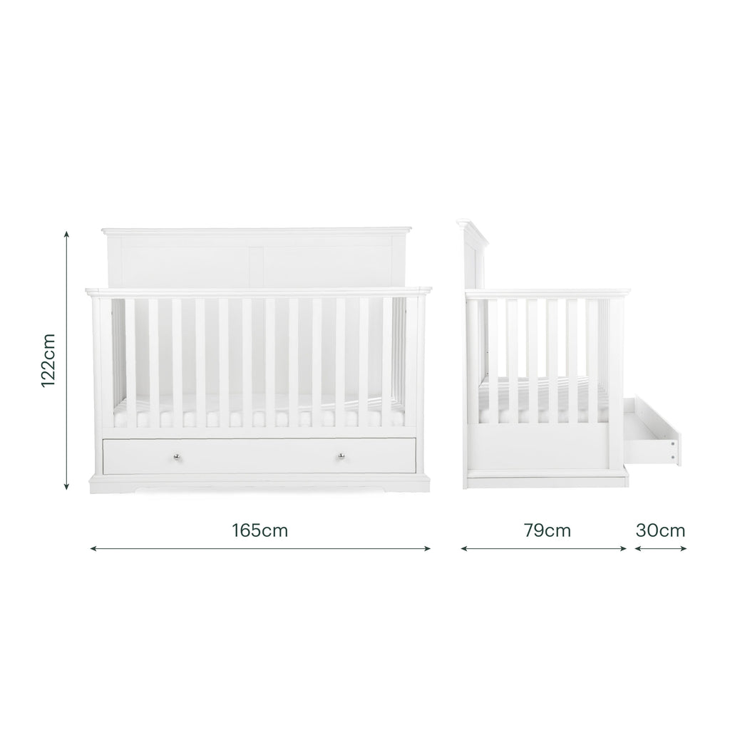 Beaumont Grand 3 Piece Nursery Furniture Set - White