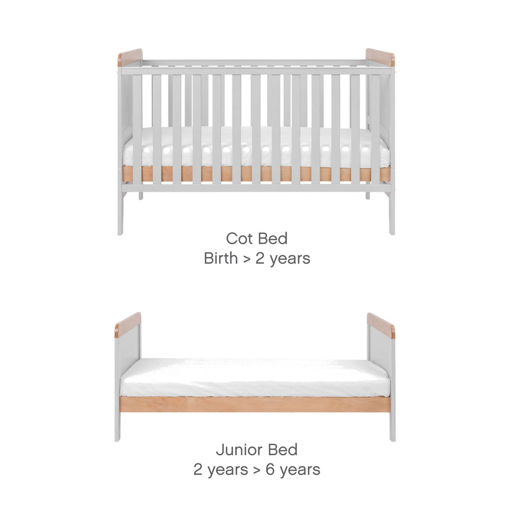 Tutti Bambini Rio 2 Piece Room Set - Honey Oak & Dove Grey