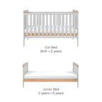 Tutti Bambini Rio 2 Piece Room Set - Honey Oak & Dove Grey