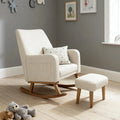 Callie Nursing Chair with Stool – Ivory