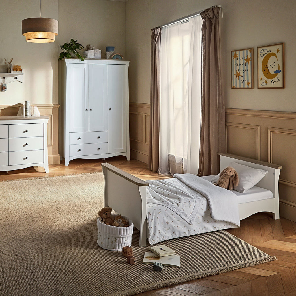 Clara Luxe 2 Piece Furniture Set - White & Ash