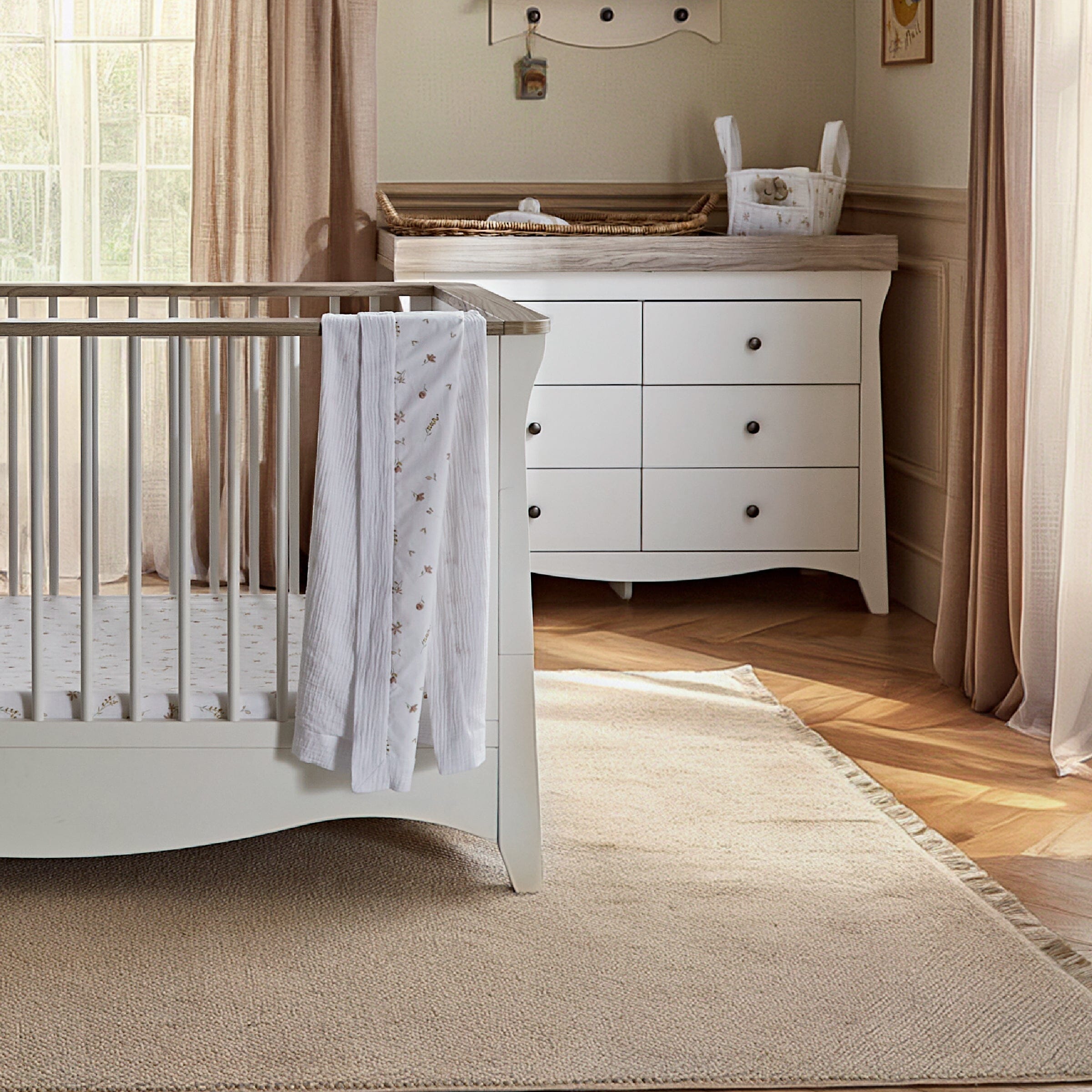 Clara Luxe 3 Piece Furniture Set - White & Ash