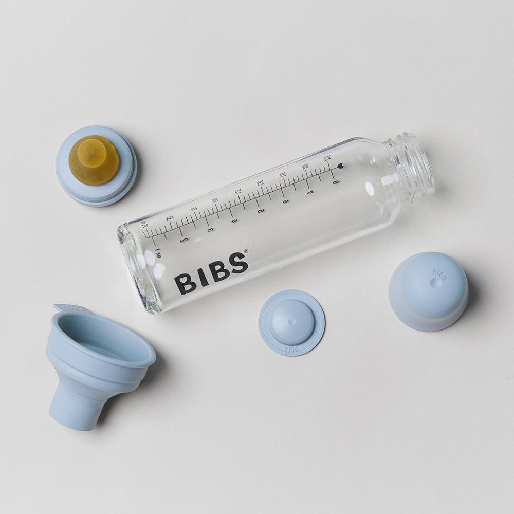 BIBS Baby Glass Bottle Complete Set 225ml - Dusky Lilac