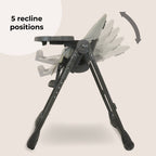 My Babiie Luxe Highchair- Grey