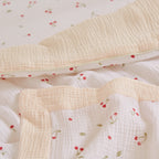 4 Piece Cot Bed Bedding Set - Ditsy Cherry