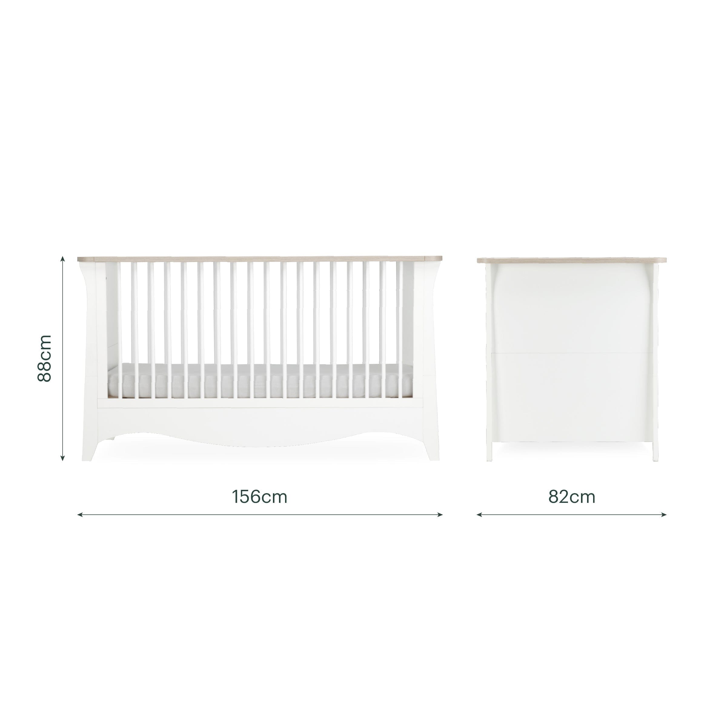 Clara Luxe 2 Piece Furniture Set - White & Ash