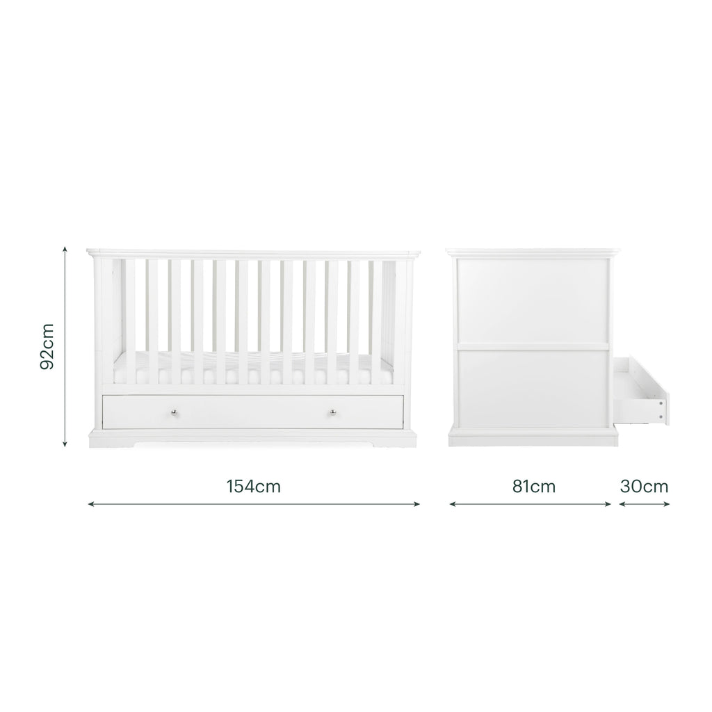 Beaumont 3 Piece Nursery Furniture Set - White