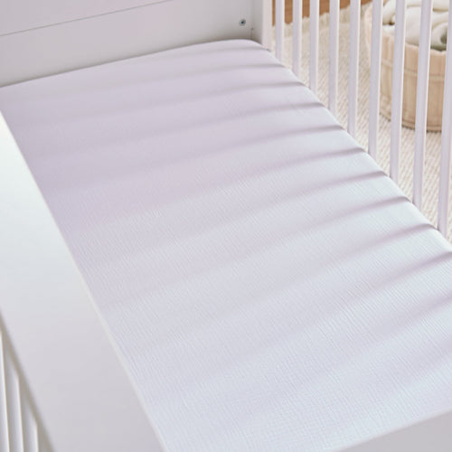 2 Pack Cot Bed Sheets - Cashmere Waffle