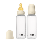 BIBS Baby BPA-Free PP Bottle Set 270ml 2 Pack Latex - Ivory