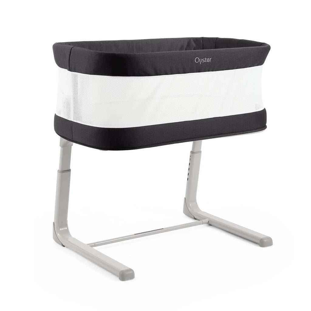 Oyster wiggle crib (non drop side) carbonite