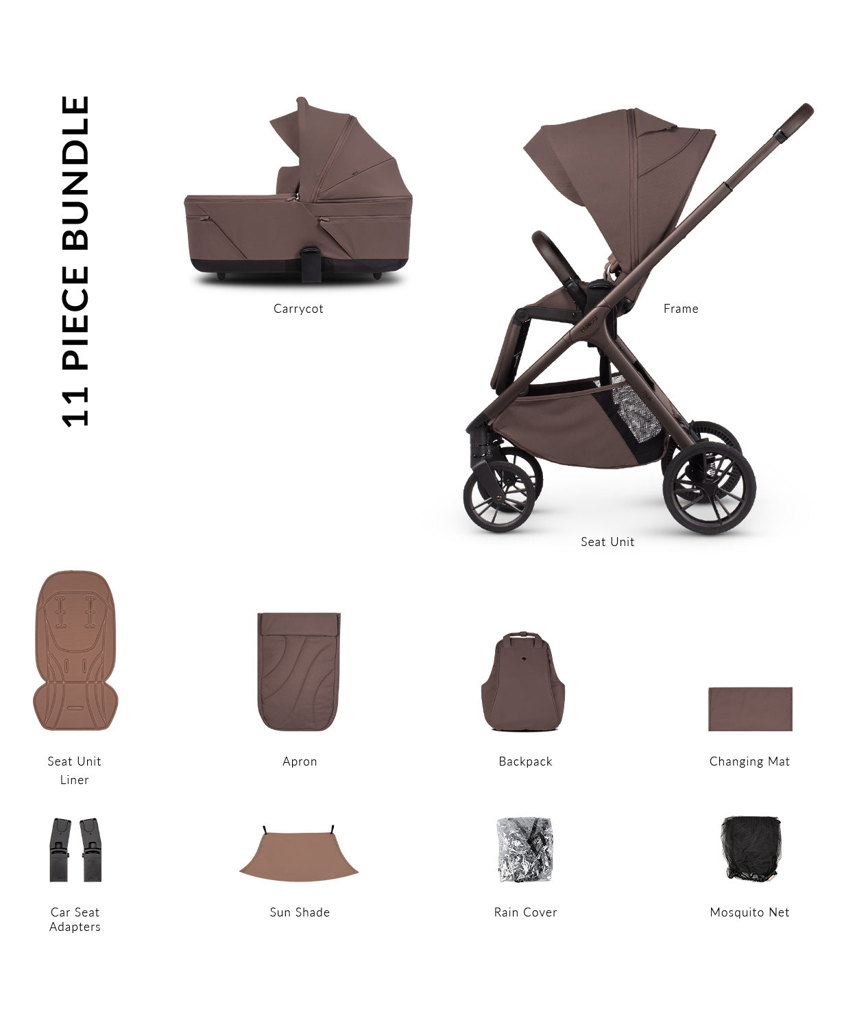 Venicci Tila Essential Bundle (2 In 1) Noce