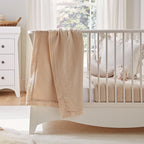 4 Piece Cot Bed Bedding Set - Cashmere Waffle