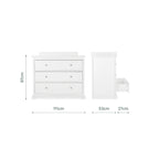 Beaumont Grand 2 Piece Nursery Furniture Set - White