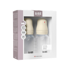 BIBS Baby BPA-Free PP Bottle Set 150ml 2 Pack Silicone - Ivory