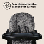 My Babiie Premium Highchair-Black Leopard
