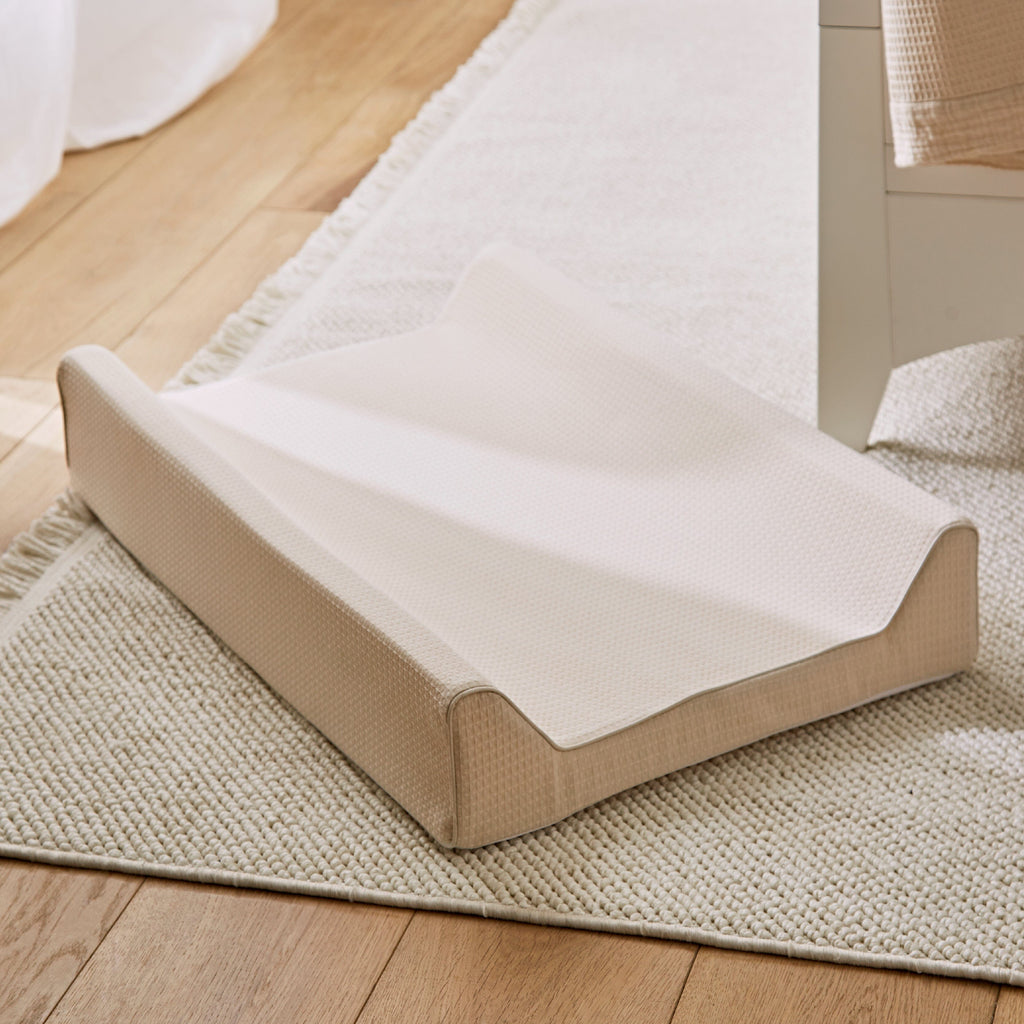 Wedge Changing Mat - Cashmere Waffle
