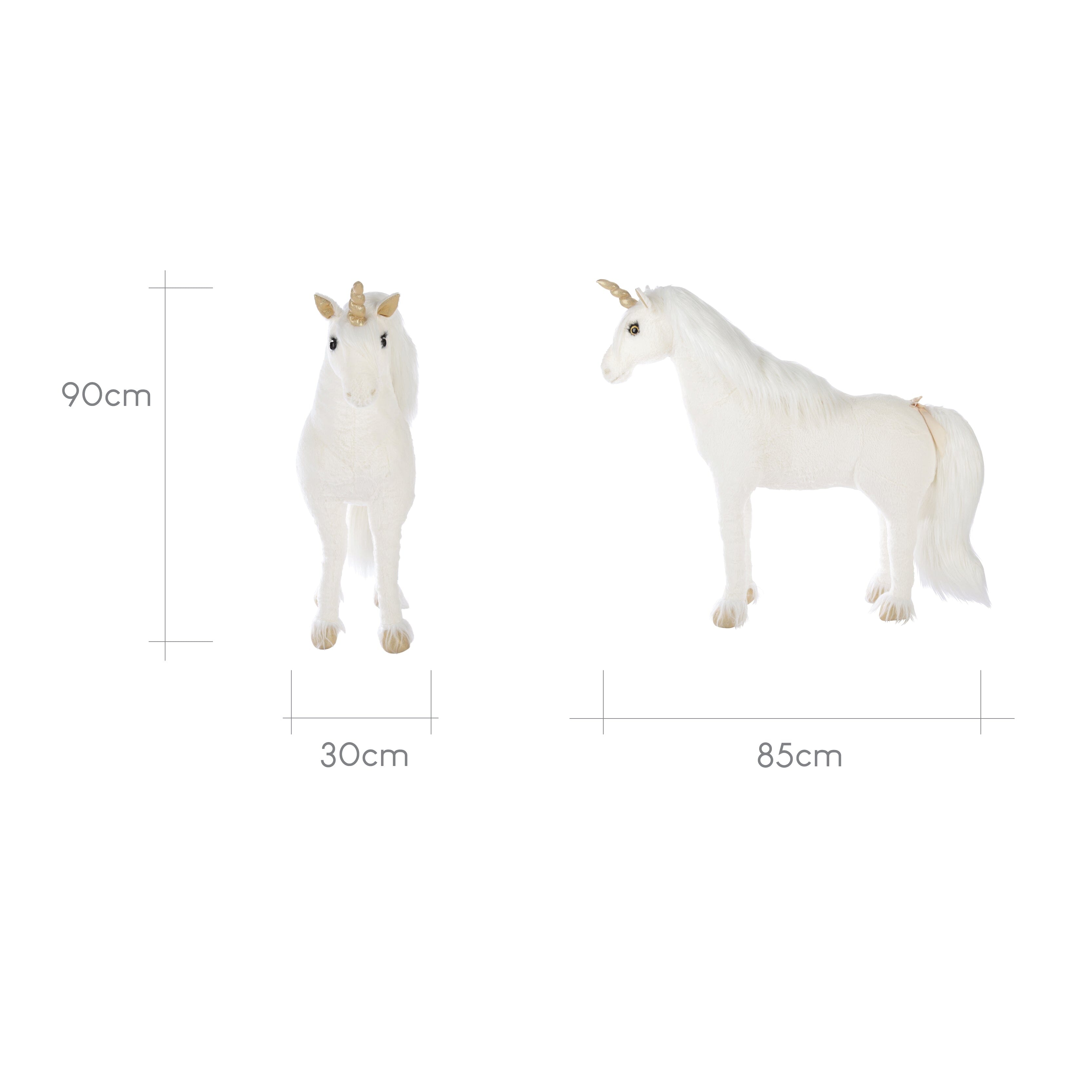 Standing Unicorn - Gold Dust