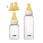 BIBS Baby BPA-Free PP Bottle Grow and Flow set 150ml/270ml Latex - Ivory