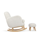 Etta Cuddle Nursing Chair & Foot stool - Boucle Off White