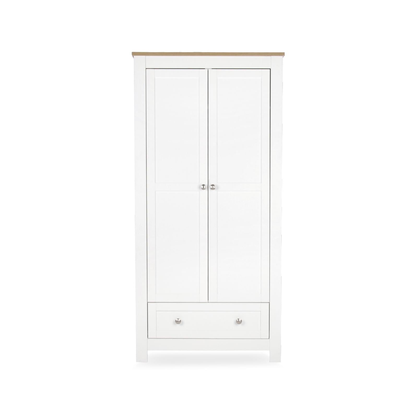 Burford Wardrobe - White & Oak