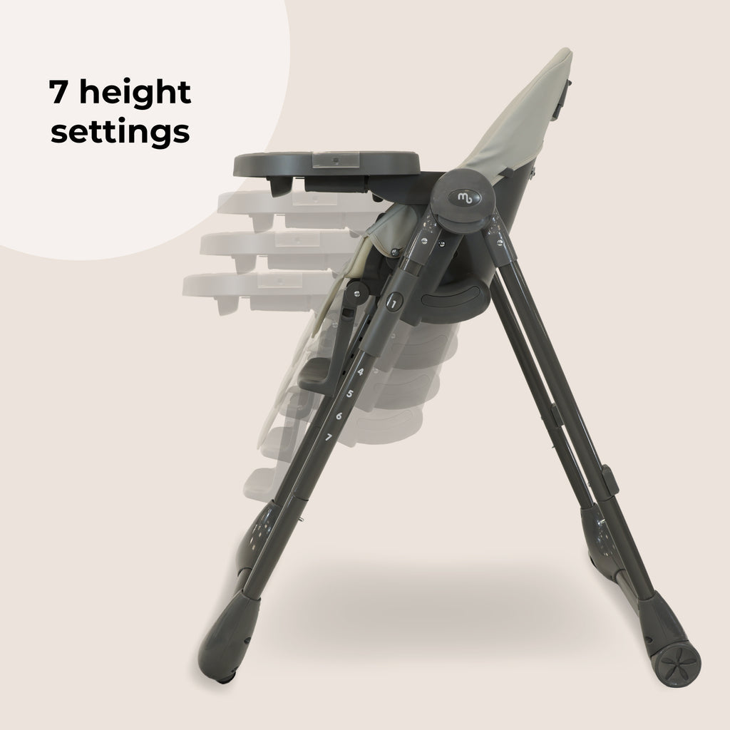 My Babiie Luxe Highchair- Grey