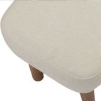 Callie Nursing Chair with Stool – Ivory