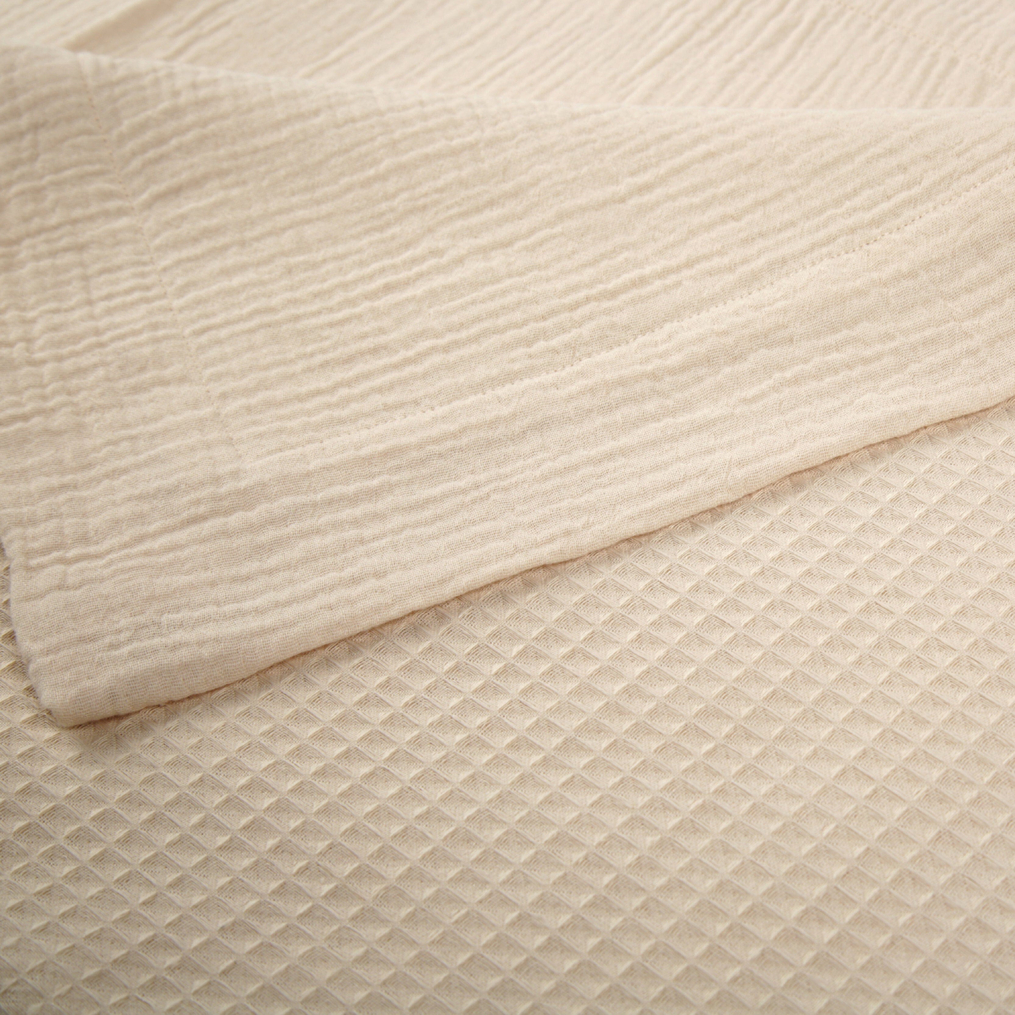 Comforter Blanket - Cashmere Waffle